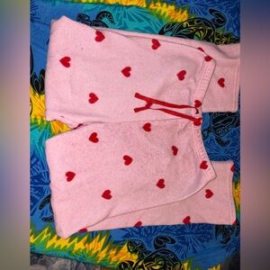 Pink Heart Pajama Pants🌸